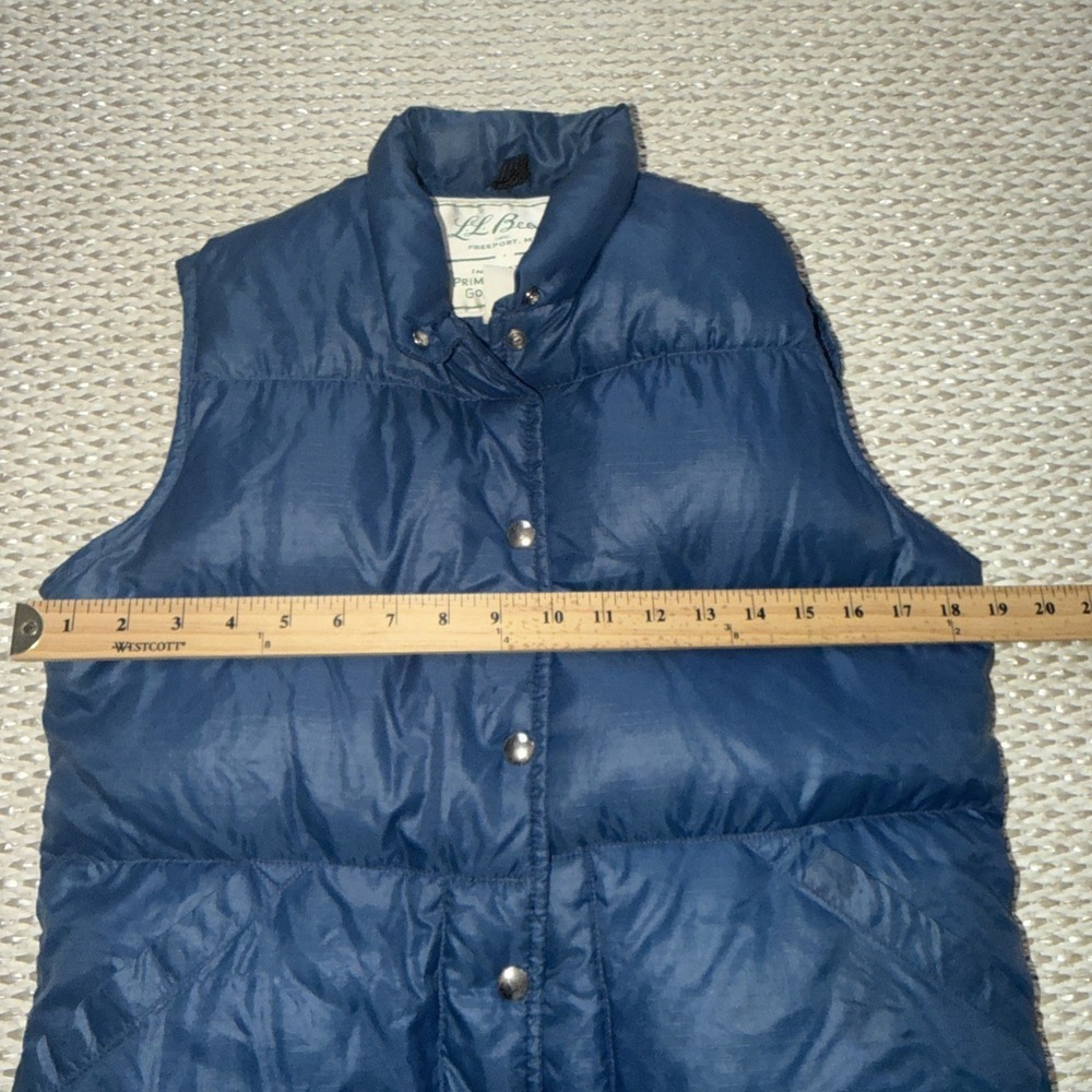 Women's Vintage L L Bean Goose Down Vest Jacket. 70's Small/medium Puffer - Picture 3 of 5
